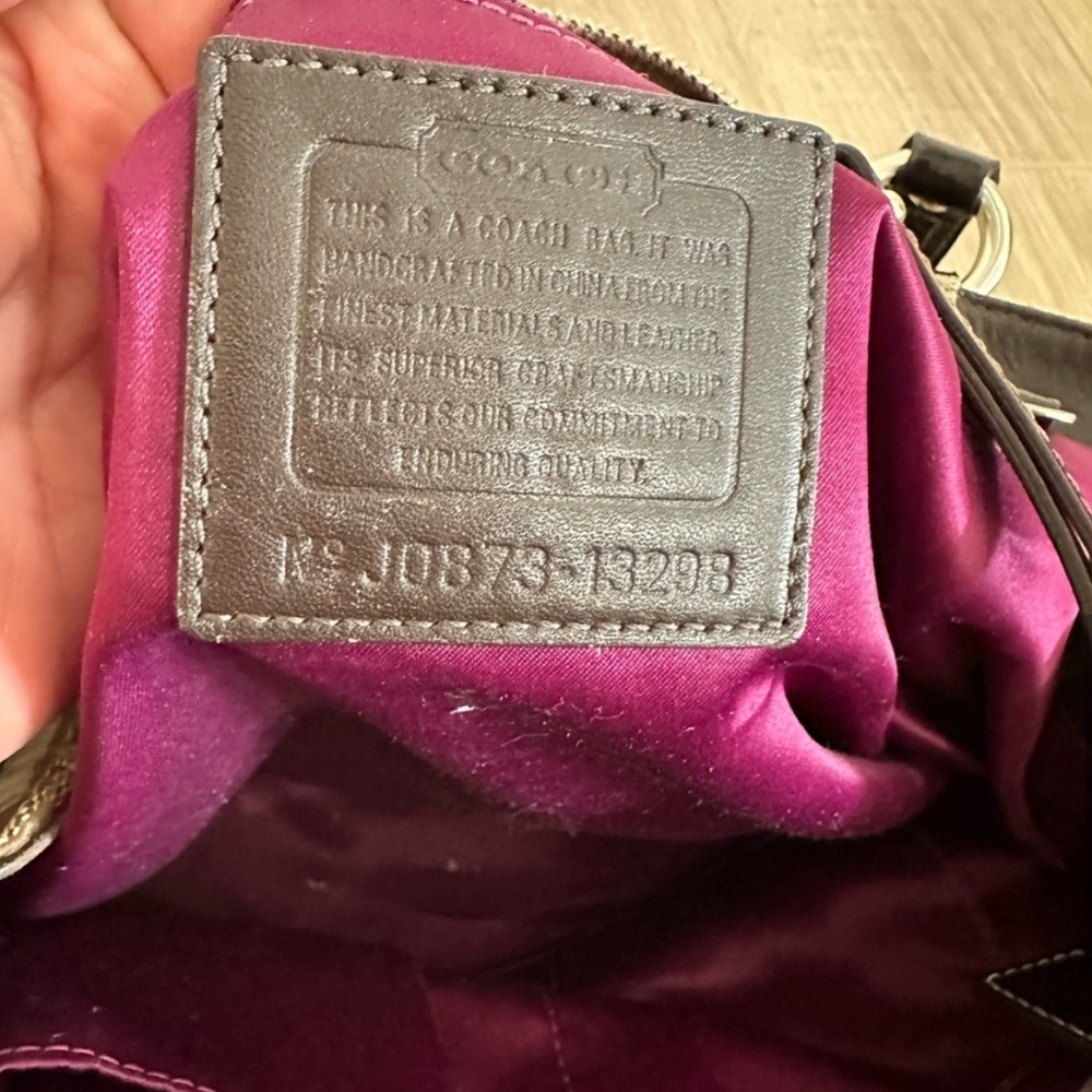 Coach Brown and Tan Signature Tote - Picture 5 of 8